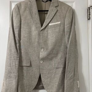 Hugo Boss Light Khaki Linen Suit and Pant